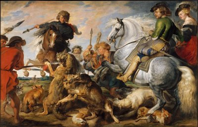 La caccia al lupo e alla volpe da Peter Paul Rubens
